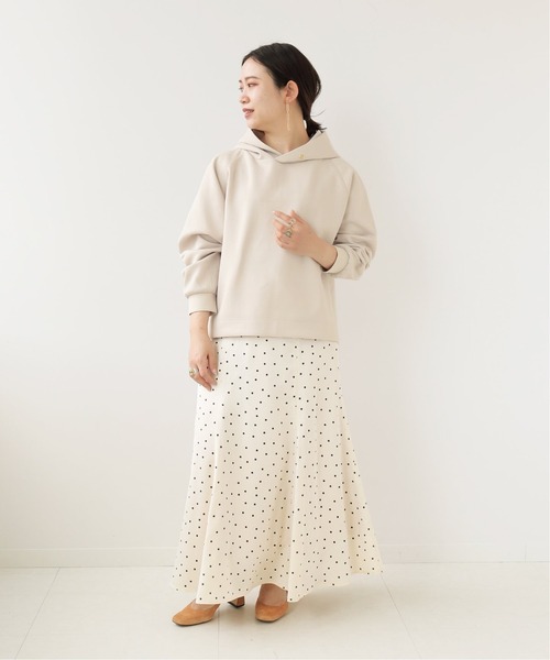 Simplicite（サンプリシテ）の「ハトメダンボールフードプルオーバー（Tシャツ/カットソー・レディース・ブラック/ホワイト/オレンジ・FREE）」の15枚目の写真