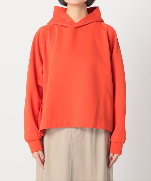 Simplicite（サンプリシテ）の「ハトメダンボールフードプルオーバー（Tシャツ/カットソー・レディース・ブラック/ホワイト/オレンジ・FREE）」の19枚目の写真