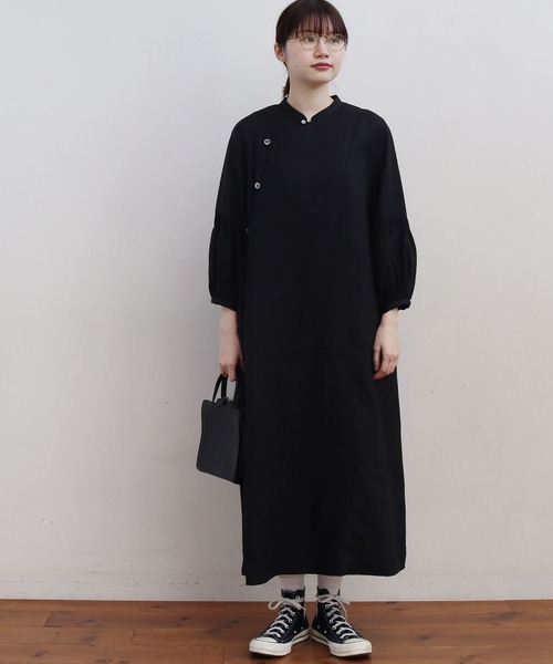 fig Ｌondon morning LINEN chinois dress fig London（フィグロンドン）の「morning LINEN chinois dress