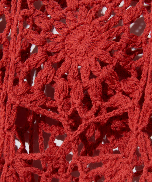 NOMINE（ノミネ）の「かぎ編レースニットプルオーバー（ニット/セーター・レディース・ホワイト/オレンジ/グリーン/ダークネイビー・フリー）」の13枚目の写真