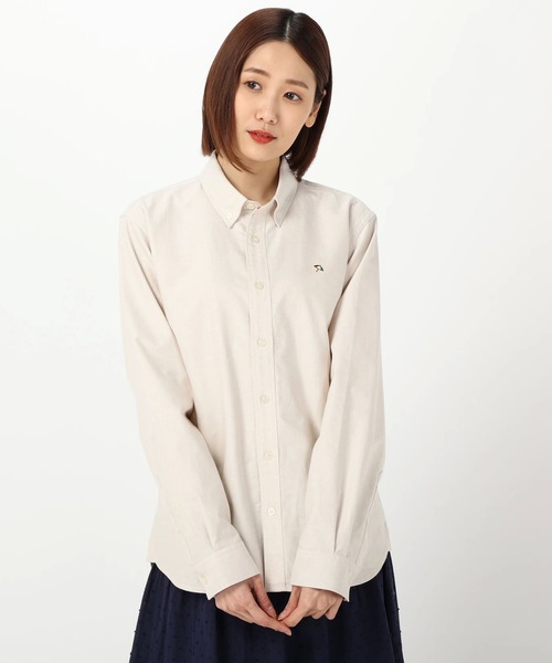 Arnold Palmer(アーノルドパーマー)の「APクラシック オックス 長袖 シェア シャツ(シャツ/ブラウス・レディース・ブルー/ベージュ/ライトピンク/ホワイト/サックスブルー/サーモンピンク/ライトブラウン/グレイッシュベージュ/ミント/サンドベージュ/ワインレッド/ピンク/バーガンディー・L/LL/M/S/XS)」の4枚目の写真