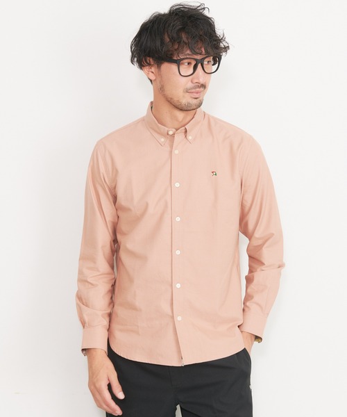 Arnold Palmer(アーノルドパーマー)の「APクラシック オックス 長袖 シェア シャツ(シャツ/ブラウス・レディース・ブルー/ベージュ/ライトピンク/ホワイト/サックスブルー/サーモンピンク/ライトブラウン/グレイッシュベージュ/ミント/サンドベージュ/ワインレッド/ピンク/バーガンディー・L/LL/M/S/XS)」の3枚目の写真