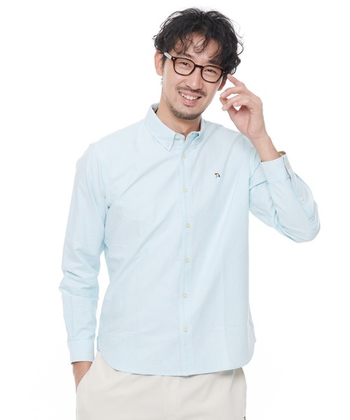 Arnold Palmer(アーノルドパーマー)の「APクラシック オックス 長袖 シェア シャツ(シャツ/ブラウス・レディース・ブルー/ベージュ/ライトピンク/ホワイト/サックスブルー/サーモンピンク/ライトブラウン/グレイッシュベージュ/ミント/サンドベージュ/ワインレッド/ピンク/バーガンディー・L/LL/M/S/XS)」の7枚目の写真