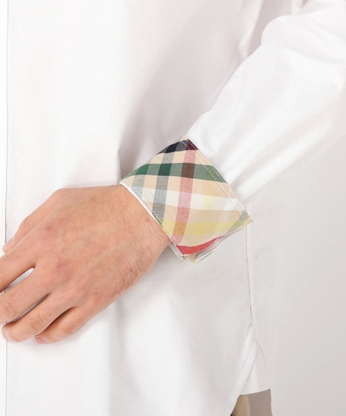 Arnold Palmer(アーノルドパーマー)の「APクラシック オックス 長袖 シェア シャツ(シャツ/ブラウス・レディース・ブルー/ベージュ/ライトピンク/ホワイト/サックスブルー/サーモンピンク/ライトブラウン/グレイッシュベージュ/ミント/サンドベージュ/ワインレッド/ピンク/バーガンディー・L/LL/M/S/XS)」の19枚目の写真