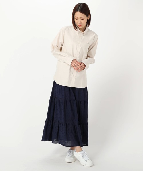 Arnold Palmer(アーノルドパーマー)の「APクラシック オックス 長袖 シェア シャツ(シャツ/ブラウス・レディース・ブルー/ベージュ/ライトピンク/ホワイト/サックスブルー/サーモンピンク/ライトブラウン/グレイッシュベージュ/ミント/サンドベージュ/ワインレッド/ピンク/バーガンディー・L/LL/M/S/XS)」の15枚目の写真