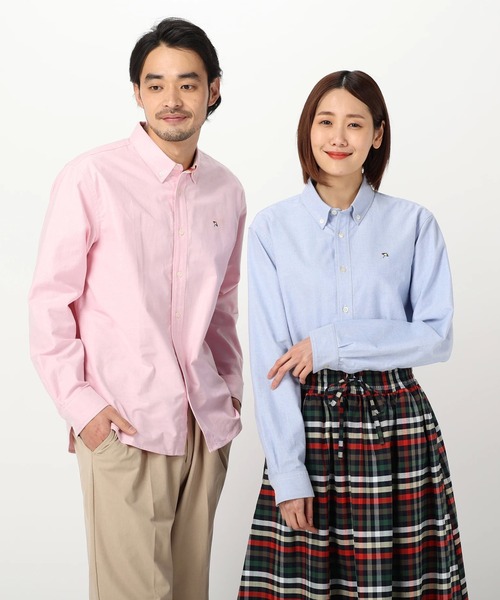 Arnold Palmer(アーノルドパーマー)の「APクラシック オックス 長袖 シェア シャツ(シャツ/ブラウス・レディース・ブルー/ベージュ/ライトピンク/ホワイト/サックスブルー/サーモンピンク/ライトブラウン/グレイッシュベージュ/ミント/サンドベージュ/ワインレッド/ピンク/バーガンディー・L/LL/M/S/XS)」の20枚目の写真