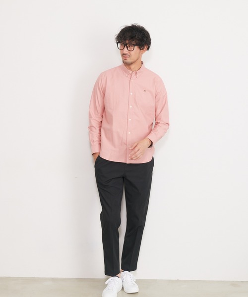 Arnold Palmer(アーノルドパーマー)の「APクラシック オックス 長袖 シェア シャツ(シャツ/ブラウス・レディース・ブルー/ベージュ/ライトピンク/ホワイト/サックスブルー/サーモンピンク/ライトブラウン/グレイッシュベージュ/ミント/サンドベージュ/ワインレッド/ピンク/バーガンディー・L/LL/M/S/XS)」の22枚目の写真