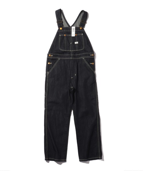 Lee（リー）の「◆【130・150】LEE OVERALLS（つなぎ/オールインワン・キッズ・オフホワイト/ネイビー・15 /13）」の2枚目の写真