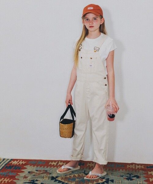 Lee（リー）の「◆【130・150】LEE OVERALLS（つなぎ/オールインワン・キッズ・オフホワイト/ネイビー・15 /13）」の4枚目の写真