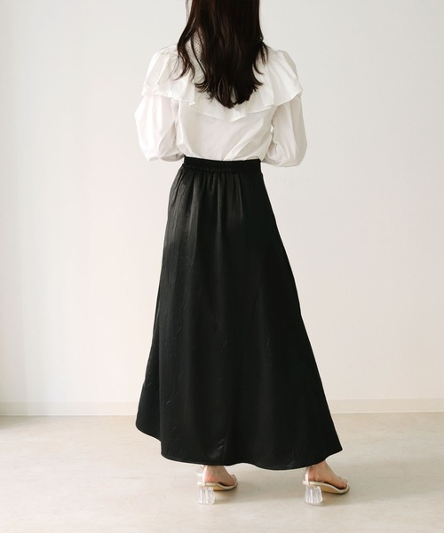 HER CLOSET（ハークローゼット）の「【TWENTY THREE】コットンレースフリルギャザーブラウス（シャツ/ブラウス・レディース・ホワイト/ブラック・FREE）」の10枚目の写真