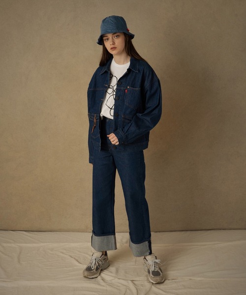 Levi's（リーバイス）の「Levi's(R) RED CINCHBACK トラッカージャケット PINE GULCH CREEK（デニムジャケット・レディース・ダークインディゴブルー・S/XS/M）」の4枚目の写真