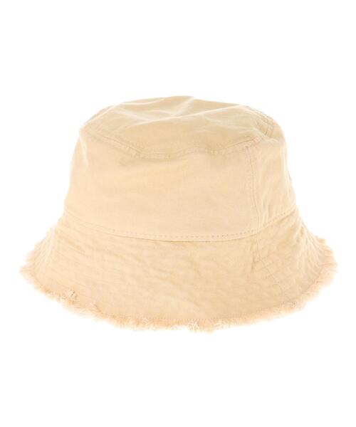 INGNI（イング）の「フリンジバケットハット（ハット・レディース・ブラック/ベージュ/オフホワイト・ONE SIZE）」の4枚目の写真