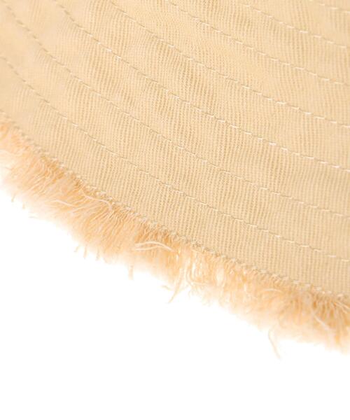 INGNI（イング）の「フリンジバケットハット（ハット・レディース・ブラック/ベージュ/オフホワイト・ONE SIZE）」の7枚目の写真