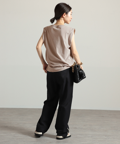 VERMEIL par iena（ヴェルメイユパーイエナ）の「サイドテープパンツ◆（その他パンツ・レディース・ベージュ/ネイビー・36/38/40）」の20枚目の写真