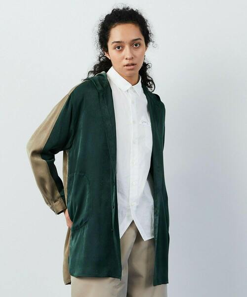 FRAPBOIS（フラボア）の「ウェイブ ブラウス（シャツ/ブラウス・レディース・ブラウン/グリーン・1/2）」の2枚目の写真