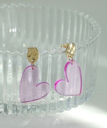 Three Four Time | クリアハートピアス(ピアス(両耳用))