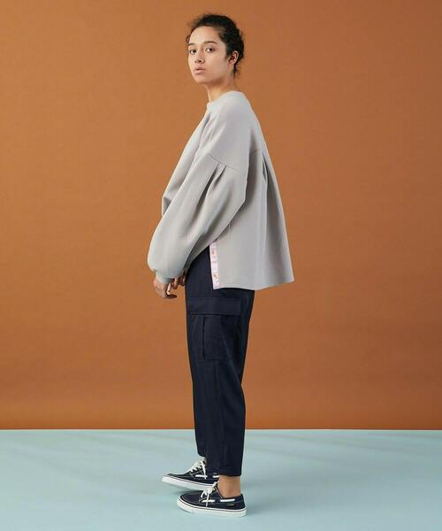 FRAPBOIS（フラボア）の「BIGスリーブT（Tシャツ/カットソー・レディース・ホワイト/グレイッシュベージュ・1/0）」の20枚目の写真