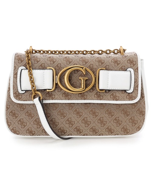 Guess（ゲス）の「AVIANA Convertible Crossbody Flap（ショルダーバッグ・レディース・ホワイト/ネイビー・ONE SIZE）」の2枚目の写真