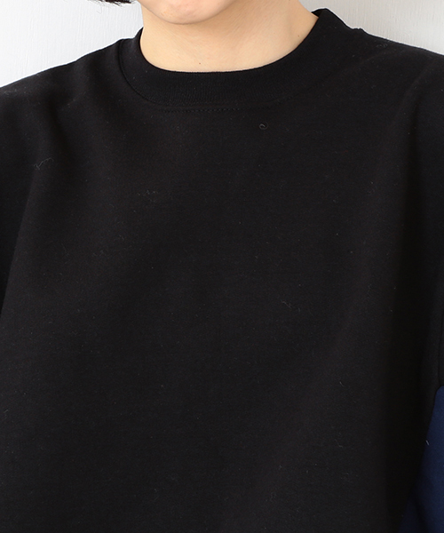 BEAMS BOY（ビームスボーイ）の「◎les Briqu’a braque / サイド 配色 クルースウェット（スウェット・レディース・ライトグレー/ブラック・ONE SIZE）」の21枚目の写真