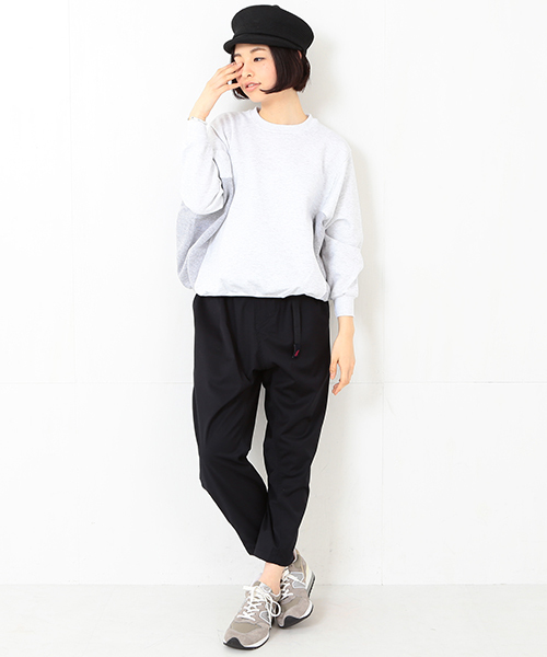 BEAMS BOY（ビームスボーイ）の「◎les Briqu’a braque / サイド 配色 クルースウェット（スウェット・レディース・ライトグレー/ブラック・ONE SIZE）」の16枚目の写真