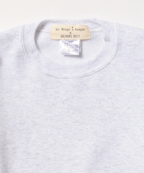 BEAMS BOY（ビームスボーイ）の「◎les Briqu’a braque / サイド 配色 クルースウェット（スウェット・レディース・ライトグレー/ブラック・ONE SIZE）」の10枚目の写真