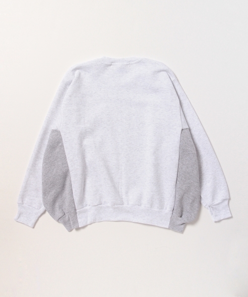 BEAMS BOY（ビームスボーイ）の「◎les Briqu’a braque / サイド 配色 クルースウェット（スウェット・レディース・ライトグレー/ブラック・ONE SIZE）」の7枚目の写真