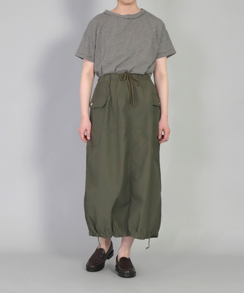OMNIGOD（オムニゴッド）の「[OMNIGOD womens / オムニゴッド] NCウェザー イージーカーゴスカート（スカート・レディース・ネイビー/オリーブ/ゴールド・3/2）」の21枚目の写真