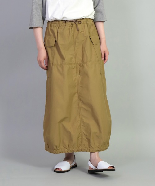 OMNIGOD（オムニゴッド）の「[OMNIGOD womens / オムニゴッド] NCウェザー イージーカーゴスカート（スカート・レディース・ネイビー/オリーブ/ゴールド・3/2）」の6枚目の写真