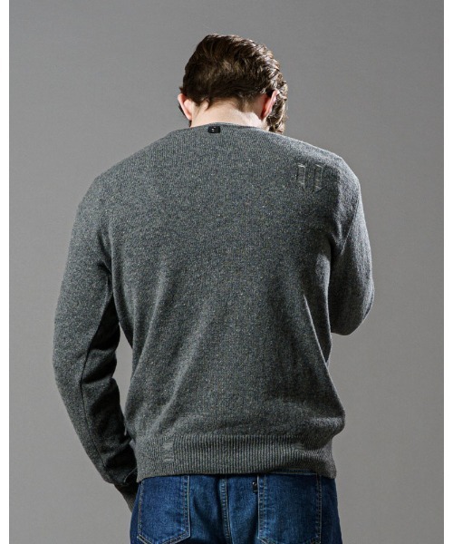 wjk(ダヴルジェイケイ)の「damage knit(ニット/セーター・メンズ・ブラック/チャコールグレー・X-LARGE/MEDIUM/LARGE/SMALL)」の14枚目の写真