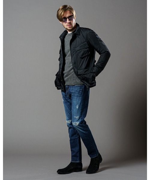 wjk(ダヴルジェイケイ)の「damage knit(ニット/セーター・メンズ・ブラック/チャコールグレー・X-LARGE/MEDIUM/LARGE/SMALL)」の9枚目の写真