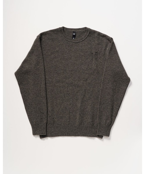 wjk(ダヴルジェイケイ)の「damage knit(ニット/セーター・メンズ・ブラック/チャコールグレー・X-LARGE/MEDIUM/LARGE/SMALL)」の13枚目の写真