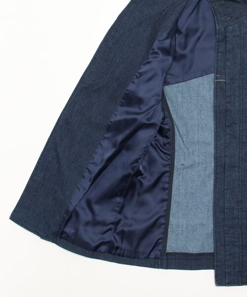 TORNADO MART（トルネードマート）の「Zero by TORNADO MART∴マナプールストレッチスタンドジャケット（カバーオール・メンズ・ベージュ/ネイビー・M/L/LL）」の4枚目の写真