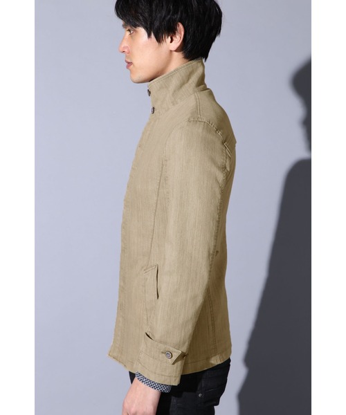 TORNADO MART（トルネードマート）の「Zero by TORNADO MART∴マナプールストレッチスタンドジャケット（カバーオール・メンズ・ベージュ/ネイビー・M/L/LL）」の15枚目の写真