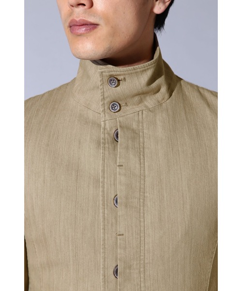 TORNADO MART（トルネードマート）の「Zero by TORNADO MART∴マナプールストレッチスタンドジャケット（カバーオール・メンズ・ベージュ/ネイビー・M/L/LL）」の13枚目の写真