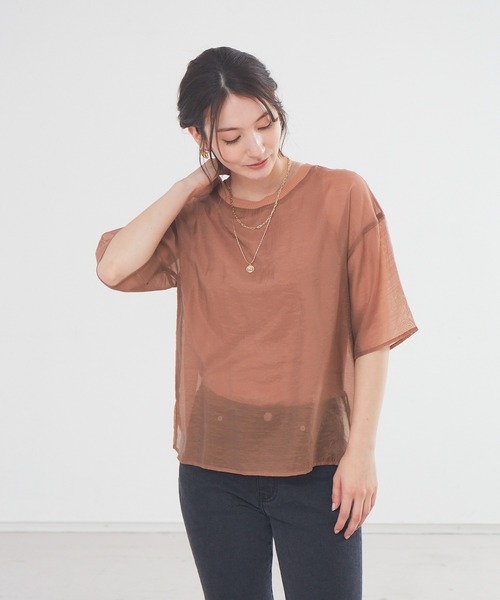 セール シアーブラウス タンクトップセット シャツ ブラウス Abahouse Mavie アバハウスマヴィ のファッション通販 Zozotown