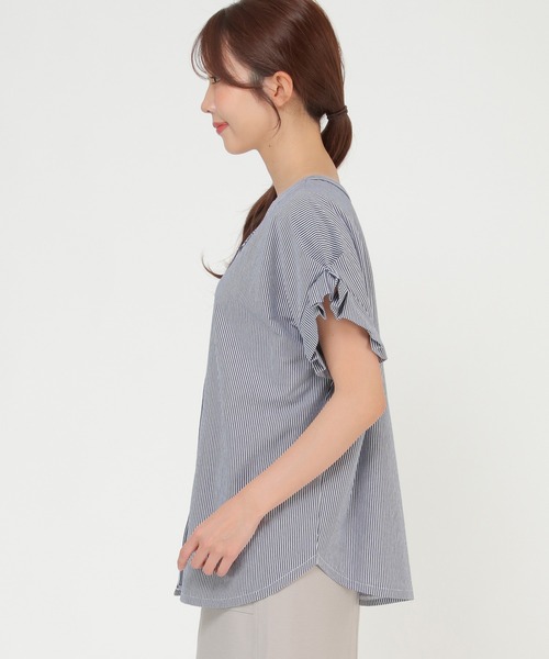 ikka(イッカ)の「【Sサイズ WEB限定】前後2WAY袖タックプルオーバー(シャツ/ブラウス・レディース・ライトグレー/ネイビー/グリーン/その他1/その他4・S/M/L)」の10枚目の写真