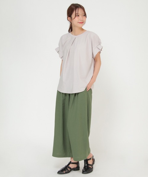 ikka(イッカ)の「【Sサイズ WEB限定】前後2WAY袖タックプルオーバー(シャツ/ブラウス・レディース・ライトグレー/ネイビー/グリーン/その他1/その他4・S/M/L)」の19枚目の写真