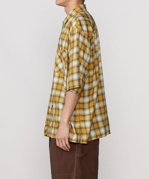 Sanca(サンカ)の「Sanca | レトロチェックオープンカラーシャツ MEN(シャツ/ブラウス・メンズ・ブルー系その他/イエロー系その他・2/3)」の10枚目の写真