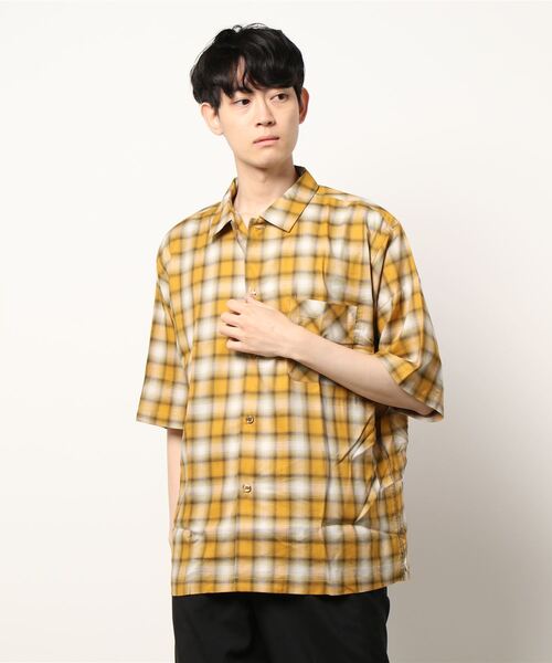 Sanca(サンカ)の「Sanca | レトロチェックオープンカラーシャツ MEN(シャツ/ブラウス・メンズ・ブルー系その他/イエロー系その他・2/3)」の6枚目の写真