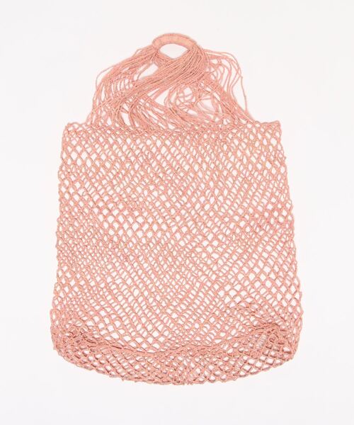 MADE IN MADA（メイドインマダ）の「【MADE IN MADA】ラフィアメッシュトート（トートバッグ・レディース・ベージュ/ブラウン/ベビーピンク・FREE）」の4枚目の写真