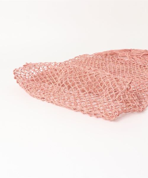 MADE IN MADA（メイドインマダ）の「【MADE IN MADA】ラフィアメッシュトート（トートバッグ・レディース・ベージュ/ブラウン/ベビーピンク・FREE）」の5枚目の写真