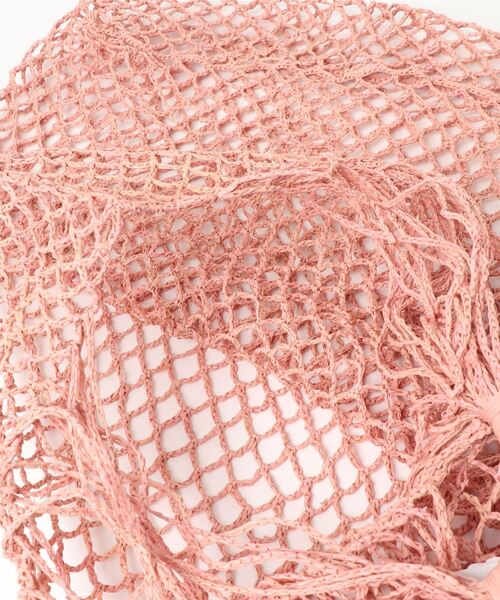 MADE IN MADA（メイドインマダ）の「【MADE IN MADA】ラフィアメッシュトート（トートバッグ・レディース・ベージュ/ブラウン/ベビーピンク・FREE）」の6枚目の写真