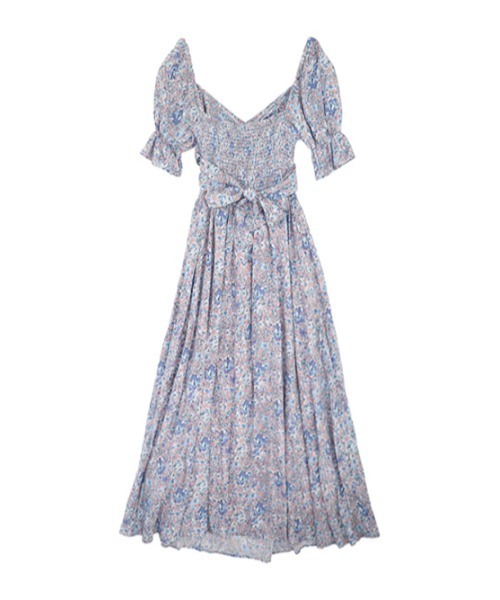 AMAIL（アマイル）の「Vintage flower 4way dress（ワンピース・レディース・ネイビー/ピンク・FREE）」の20枚目の写真