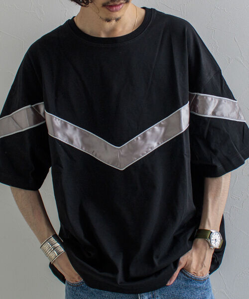 GLOSTER（グロスター）の「【GLOSTER/グロスター】IPFU ビッグシルエットTシャツ（Tシャツ/カットソー・メンズ・ブラック/アイボリー/グレイッシュブルー・M/L）」の17枚目の写真