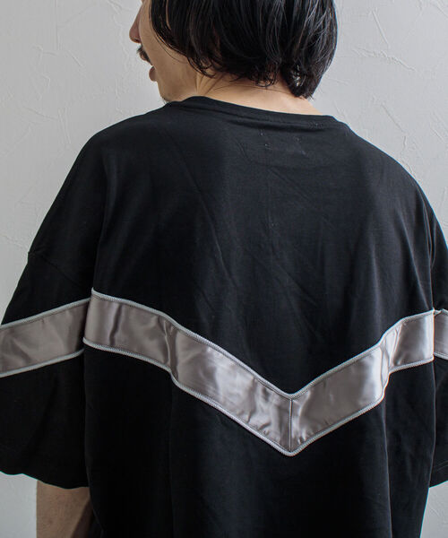 GLOSTER（グロスター）の「【GLOSTER/グロスター】IPFU ビッグシルエットTシャツ（Tシャツ/カットソー・メンズ・ブラック/アイボリー/グレイッシュブルー・M/L）」の21枚目の写真