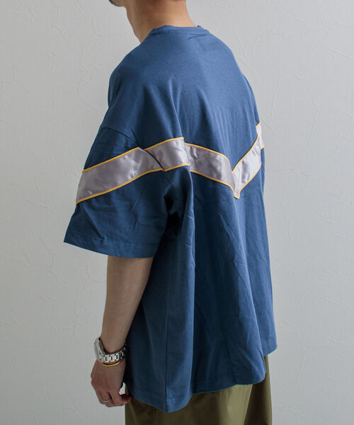 GLOSTER（グロスター）の「【GLOSTER/グロスター】IPFU ビッグシルエットTシャツ（Tシャツ/カットソー・メンズ・ブラック/アイボリー/グレイッシュブルー・M/L）」の11枚目の写真