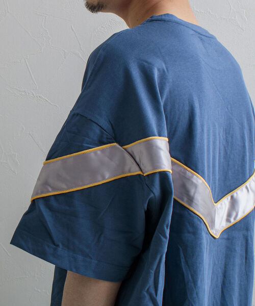 GLOSTER（グロスター）の「【GLOSTER/グロスター】IPFU ビッグシルエットTシャツ（Tシャツ/カットソー・メンズ・ブラック/アイボリー/グレイッシュブルー・M/L）」の5枚目の写真