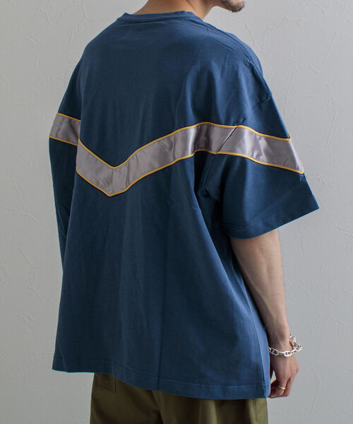 GLOSTER（グロスター）の「【GLOSTER/グロスター】IPFU ビッグシルエットTシャツ（Tシャツ/カットソー・メンズ・ブラック/アイボリー/グレイッシュブルー・M/L）」の22枚目の写真