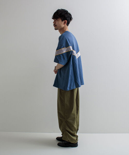 GLOSTER（グロスター）の「【GLOSTER/グロスター】IPFU ビッグシルエットTシャツ（Tシャツ/カットソー・メンズ・ブラック/アイボリー/グレイッシュブルー・M/L）」の19枚目の写真