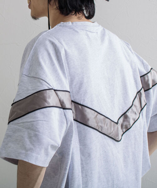 GLOSTER（グロスター）の「【GLOSTER/グロスター】IPFU ビッグシルエットTシャツ（Tシャツ/カットソー・メンズ・ブラック/アイボリー/グレイッシュブルー・M/L）」の9枚目の写真